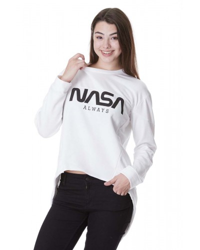 NASA BASKILI SWEATSHİRT